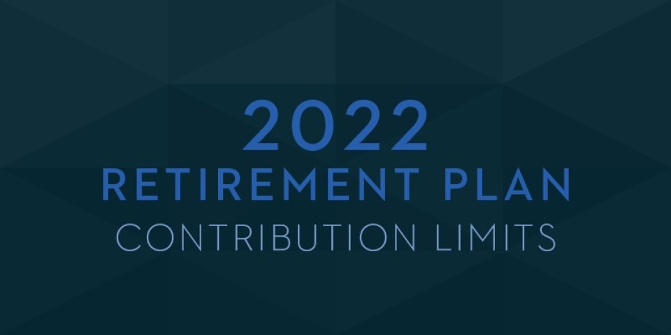 Blog Hero 2022 Retirement Plan Contribution Limits 800X400