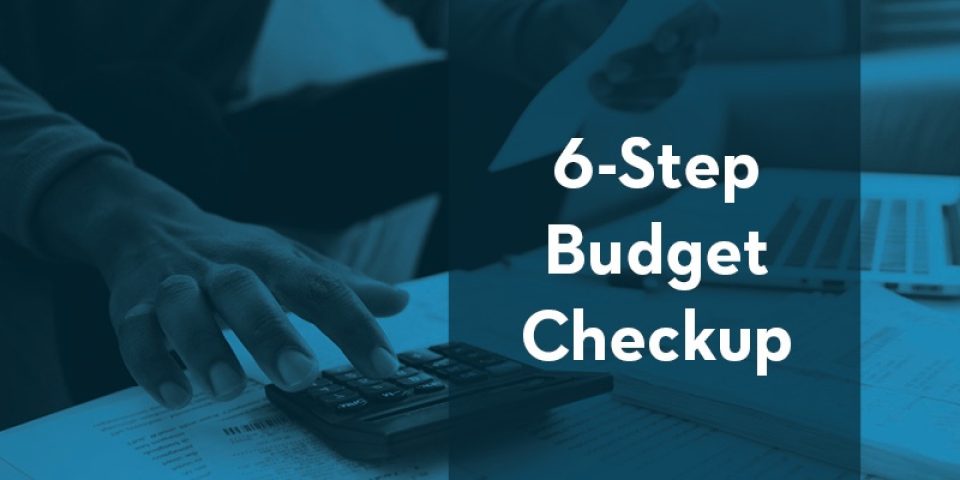 Blog Hero 6 Step Budget Checkup 800X400